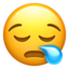 sleepy face on Apple