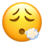 face exhaling on Apple