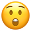 astonished face on Apple