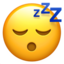sleeping face on Apple