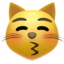 kissing cat on Apple