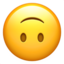 upside-down face on Apple
