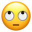 face with rolling eyes on Apple