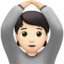 person gesturing OK: light skin tone on Apple