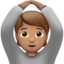 person gesturing OK: medium skin tone on Apple