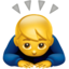 man bowing on Apple