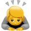 person bowing on Apple