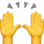 raising hands on Apple