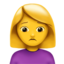 woman frowning on Apple