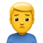 man frowning on Apple