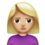 woman pouting: medium-light skin tone on Apple