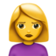 woman pouting on Apple
