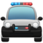 oncoming police car on Apple