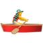 man rowing boat on Apple