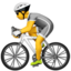 person biking on Apple