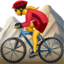 woman mountain biking on Apple