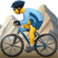 man mountain biking on Apple