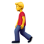 man walking on Apple
