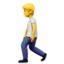 person walking on Apple