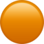 orange circle on Apple