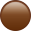 brown circle on Apple