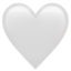 white heart on Apple
