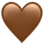 brown heart on Apple