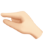 pinching hand: light skin tone on Apple