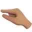 pinching hand: medium skin tone on Apple