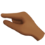 pinching hand: medium-dark skin tone on Apple