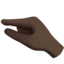 pinching hand: dark skin tone on Apple