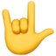 love-you gesture on Apple
