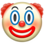clown face on Apple