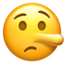 lying face on Apple