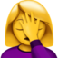 woman facepalming on Apple