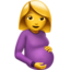 pregnant woman on Apple