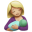 breast-feeding: medium-light skin tone on Apple