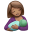 breast-feeding: medium skin tone on Apple