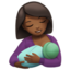breast-feeding: medium-dark skin tone on Apple