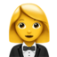 woman in tuxedo on Apple