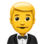 man in tuxedo on Apple