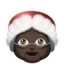 Mrs. Claus: dark skin tone on Apple