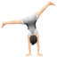 person cartwheeling: light skin tone on Apple