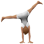 person cartwheeling: medium skin tone on Apple
