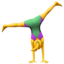 woman cartwheeling on Apple
