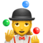 woman juggling on Apple