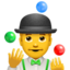 man juggling on Apple