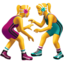 women wrestling on Apple