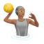 person playing water polo: medium skin tone on Apple