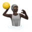 person playing water polo: dark skin tone on Apple